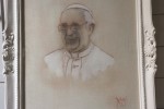 Papa Francesco - ritratto del Maestro Galeazzo Auzzi Firenze 2014 - Foto Franco Mariani (1)