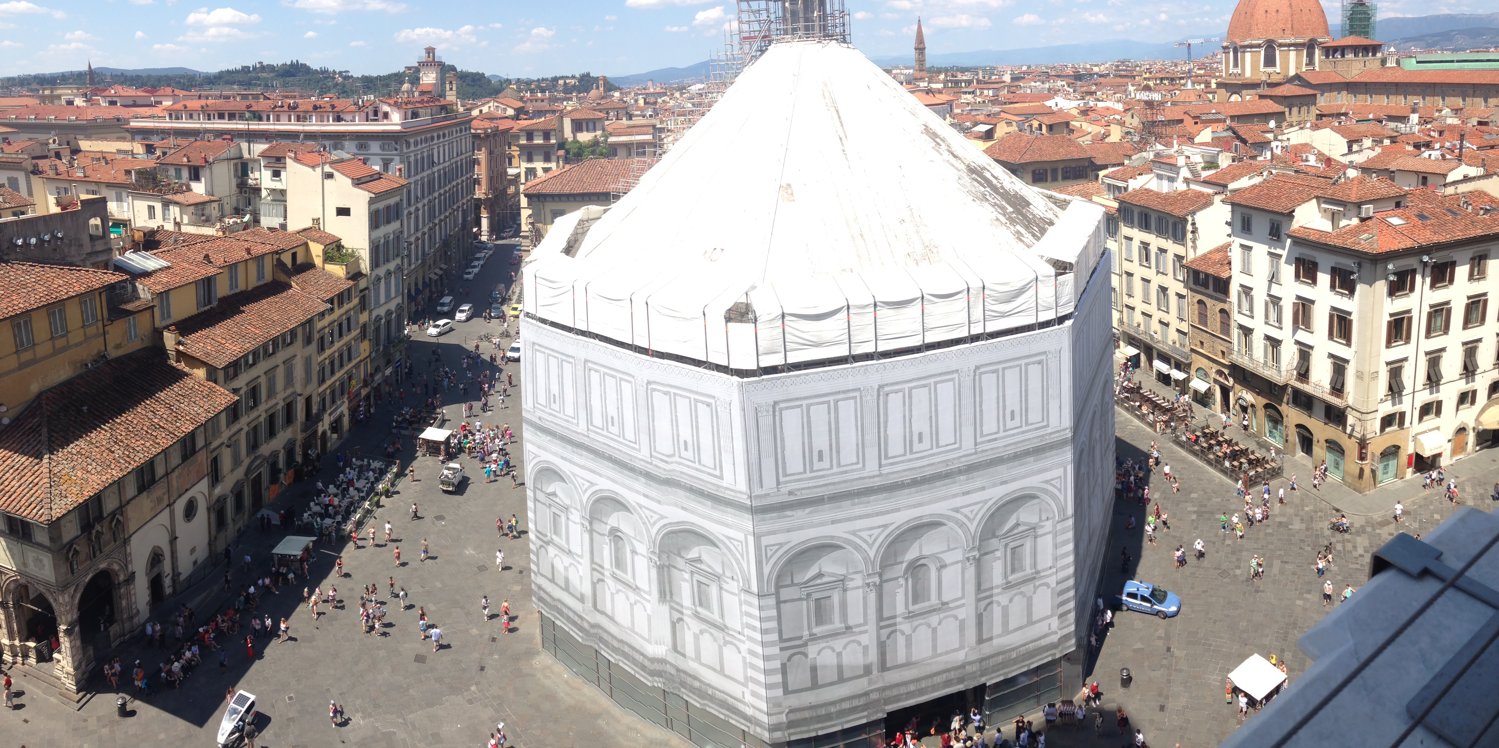 il restauro delle facciate del Battistero di Firenze