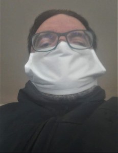 Franco Mariani con mascherina coronavirus 3 marzo 2012